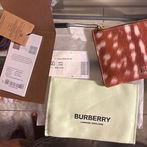 Burberry SM Pouch Deer PR LTH